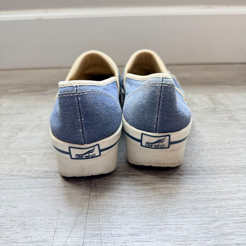 DANSKO Vegan Volley Blue Canvas Clogs Slip-on Shoes
Size 39 - Picture 5 of 11